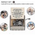 thumbnail image 4 of Mum Birthday Gifts, Hand Crank Wood Music Box You Are My Sunshine, Vintage Engraving Wooden Music Box Gifts Mother/Father, 4 of 5