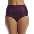 thumbnail image 1 of Women's Vanity Fair 13262 Smoothing Comfort Lace Brief Panty (Sangria 8), 1 of 3