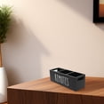 thumbnail image 2 of Soporte para control remoto de TV de madera con 3 compartimentos, organizador rústico, bandeja organizadora de madera estilo granja, 2 of 8
