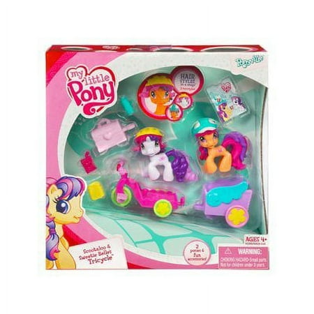 My Little Pony: Ponyville > Scootaloo & Sweetie Belle's Tricycle Playset