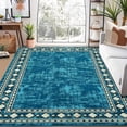 thumbnail image 2 of Ataucjin Modern Border Solid Large Rug 9x12 Modern Machine Washable Area Rug for Living Room Dining Room Rug Bedroom Carpet Non Skid Rubber Backed Area Rugs, 2 of 9