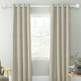 thumbnail image 6 of Urbanest 1" Diameter Favo Curtain Rod, 28"-48", Glossy White, 6 of 6