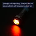 thumbnail image 5 of Uxcell AC/DC12V 6mm Luz indicadora LED de panel metálico rojo con cable de 150mm 3 unidades, 5 of 5
