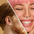 thumbnail image 5 of Acrylic Black Septum Pincher Tapers 0G 8mm Buffalo Horseshoe Taper Ear Rings Nose Septum Piercing Jewelry, 5 of 6