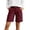 Wine, variant on CYRBOKO Women's Cargo Shorts Knee Length, Summer Mulit-pockets Elastic Waist Casual Bermuda Shorts Black Size 2XL