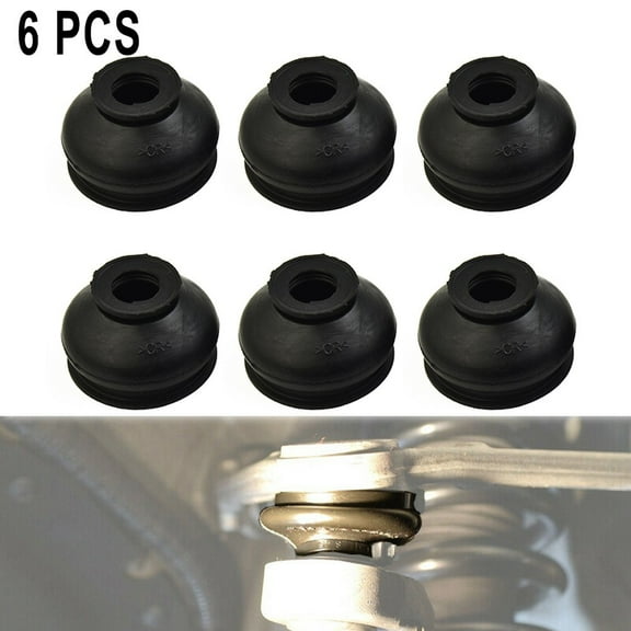 6pcs Universal Rubber Tie Rod End Ball Joint Dust Boots Dust Cover Accessories