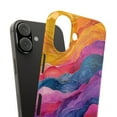 thumbnail image 3 of Vibrant Abstract Waves - Slim iPhone 16 Phone Case,iPhone 16 Pro, 3 of 7