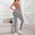 thumbnail image 2 of Idoravan Yoga Pants for Women Spring And Fall Tight Waistband Sleeveless Neck Long Jumpsuit, 2 of 6