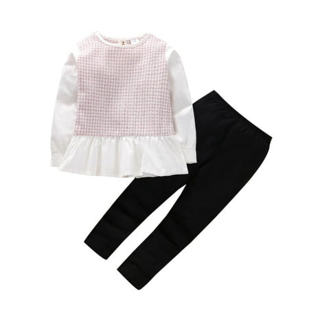 

Dadaria Cute Baby Boys Girls Clothes Newborn 18Months-6years Fall Winter Children s s Clothing Set Long Sleeve Tops Pants Outfits Pink 5-6 Years Toddler