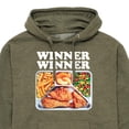 thumbnail image 3 of Instant Message - Winner Winner Chicken Dinner - Men's Pullover Hooded Fleece Sweatshirt, 3 of 7