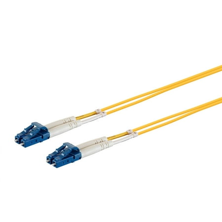 Corning Duplex Cables - Monoprice Fiber Optic Cable - 20m (Meter) - LC/UPC-LC/UPC, G657A1, Single Mode, Duplex, 2mm, PVC, Corning