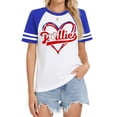 thumbnail image 3 of Camiseta de Béisbol Talovee para Mujer Día del Juego Azul-03 Talla S, 3 of 3