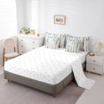 thumbnail image 3 of 7 Pcs Comforter Set Full Size,Green Parrot Bed in a Bag with Flat Sheet and Fitted Sheet for Kids Teens Adult,Birch Forest Abstract Tree Bedding Set with Pillowcase and Sham Reversible, 3 of 5