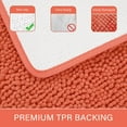 thumbnail image 5 of Softlife Luxury Soft Bathroom Non-Slip Rug Shaggy Bath Mat,24"x60",Coral powder, 5 of 7
