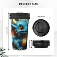 thumbnail image 3 of Rocae Adorable Blue Baby Dragon for Stainless Steel Vacuum Insulated Tumbler Coffee Travel Mug Spill Proof with Lid, 3 of 8