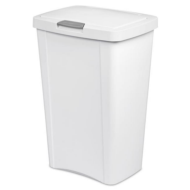Sterilite Weight Trash Garbage Can Pack of 4 White