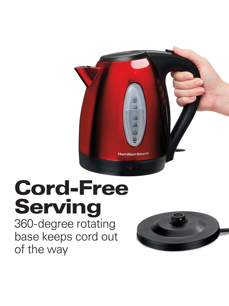 Hamilton Beach Electric Kettle, Fast Heating, Cord-Free Serving