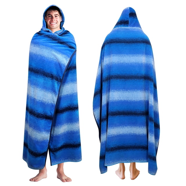 Toalla con Capucha Sobredimensionada COTTON CRAFT 147x173 cm 450 GSM Azul