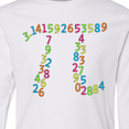 thumbnail image 4 of Inktastic Pi Numbers in Pi Symbol for Pi Day Long Sleeve Youth T-Shirt, 4 of 5