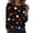 WhiteB&21#0706F, variant on Garbnen S-5XL Long Sleeve Halloween Shirts for Women Funny Pumpkin Ghost Spider Web Graphic T Shirts for Women Oversized Holiday Women Pullover Blue M