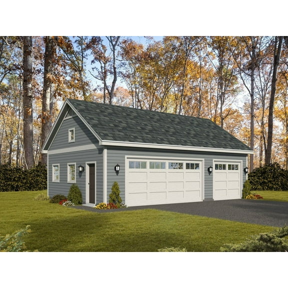 763-8643: Garage Traditional 0 Bed, 0 Bath Luxury Home Plan, 0 Sq Ft: Full Blueprints with License to Build by Home Plan Marketplace - Lesuto