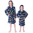thumbnail image 1 of Beyblade Burst Boys' Spinner Tops Graphic Fleece Plush Hooded Robe Bathrobe (8), 1 of 2