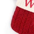 thumbnail image 4 of Fortune Christmas Sock, Red Snowflake Alphabet Letters Knitting Stocking Xmas Tree Pendant, 4 of 6