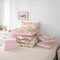 thumbnail image 6 of Castle Fairy Bohemian Floral Damask Bedding Comforter Set,Exotic Style Full Bedding Set, 6 of 8