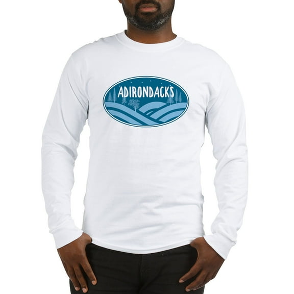 CafePress - Adirondacks New York Outdoors Men's Long Sleeve T Shirt - Unisex Cotton Long Sleeve T-Shirt