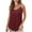 Wine, variant on fatyb Summer Tank Tops for Women Adjustable Spaghetti Strap Camisole Sleeveless Plain Casual Cami Shirts