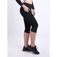 thumbnail image 3 of Mid-Rise Capri Fitness Leggings with Side Pockets, 3 of 29