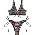 thumbnail image 2 of Dreamtimes Cool Camouflage Women Two Piece Swimsuit Sexy Swimwear Triangle Bikini Sets, XX-Large, 2 of 7