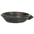 thumbnail image 3 of Creative Co-Op Large Decorative Vintage Clay Bowl with Handle for Storage, Black, 3 of 4