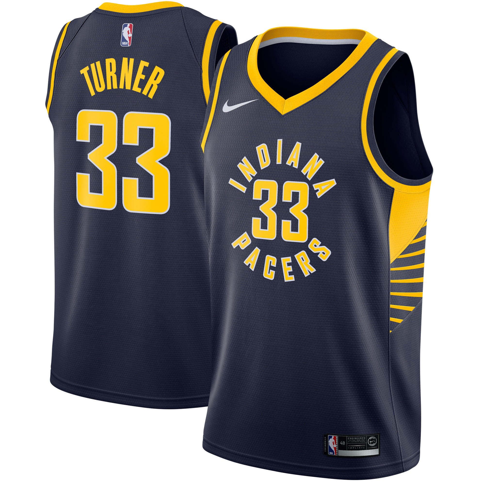 Myles Turner Indiana Pacers Nike Swingman Jersey Navy - Icon Edition - Walmart.com ...