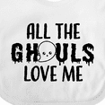 thumbnail image 4 of Inktastic All The Ghouls Love Me with Ghost Boys or Girls Baby Bib, 4 of 4