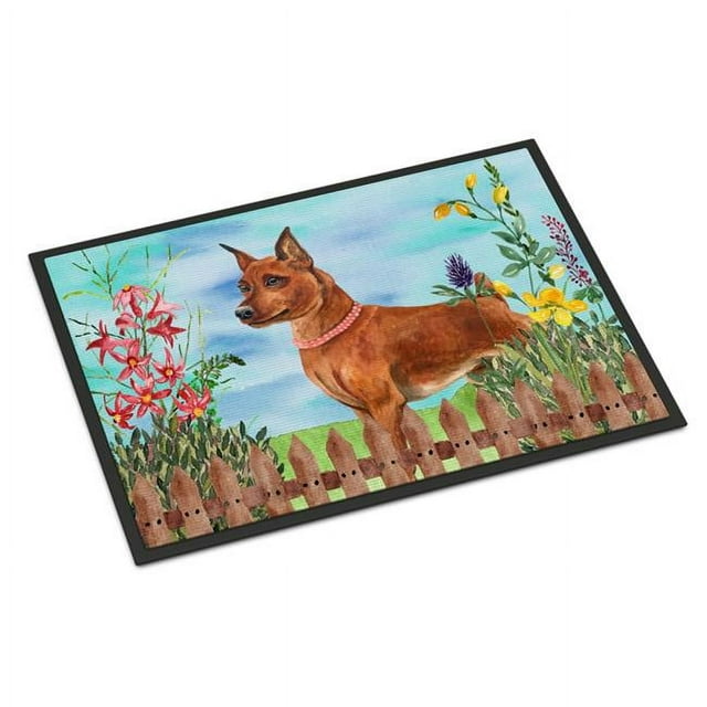 Carolines Treasures CK1218JMAT Miniature Pinscher Spring Indoor or Outdoor Mat - 24 x 36 in.