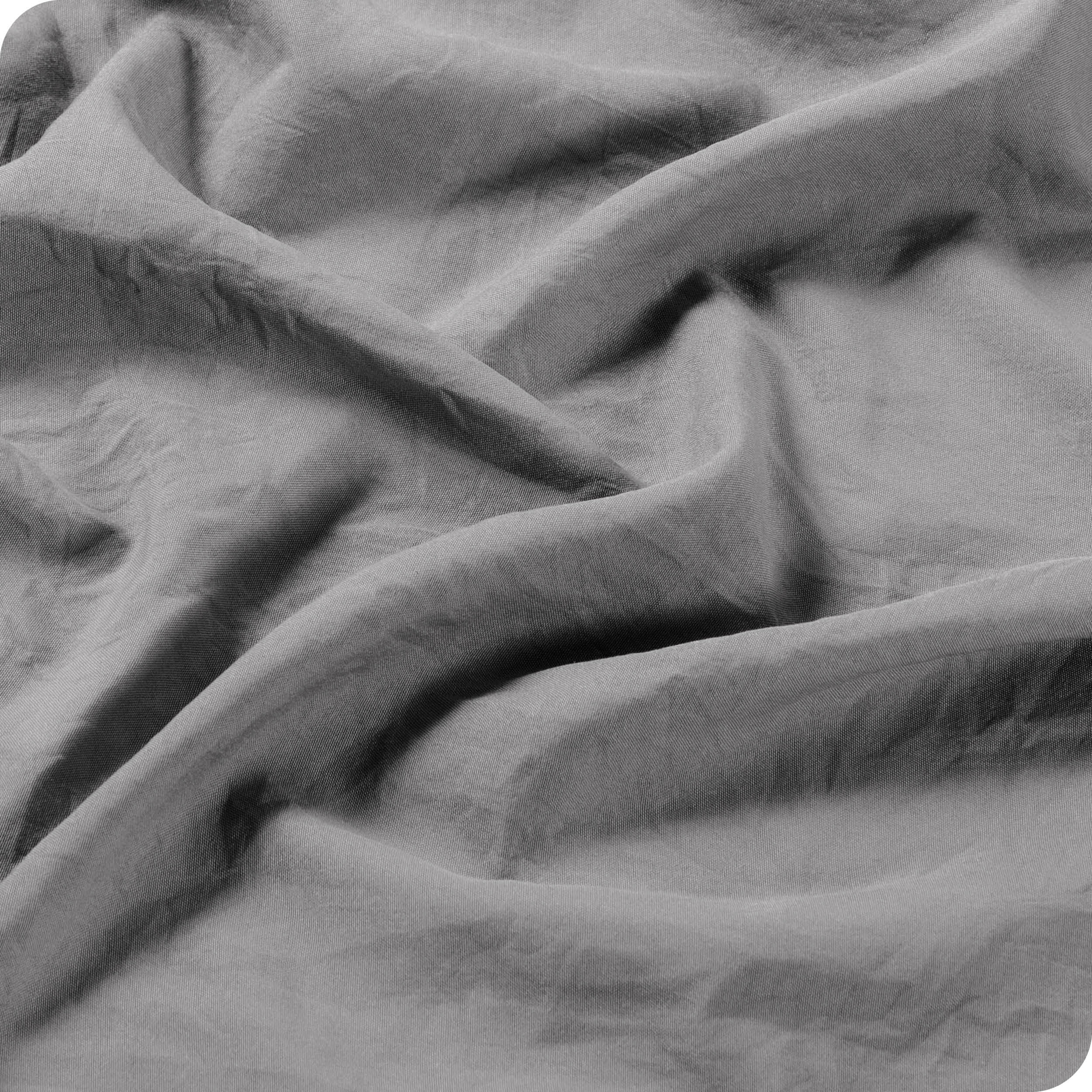Bare Home Frost Gray Sandwashed Microfiber Sheet Set, Wrinkle Resistant, Deep Pocket, Queen