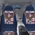 thumbnail image 6 of 2pcs 250 Years Patriotic Symbols Car Seat Covers, Eagle Liberty Bell & Statue of Liberty Print, Universal Fit for Cars SUVs Trucks, Durable Auto Accessories, 6 of 6