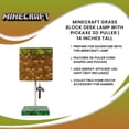 thumbnail image 7 of Minecraft Grass Block 14" LED Pickaxe 3D Puller Desk Lamp, 7 of 7