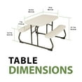 thumbnail image 6 of Lifetime Kid's Picnic Table, Almond (280094), 6 of 11