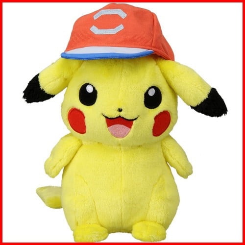 Takaratomy - Pikachu Wearing Ash's Hat Plush - Walmart.com - Walmart.com
