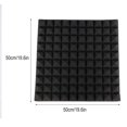 thumbnail image 2 of Cergrey 50*50*5cm 6 Pcs Mousse de Coton Absorbant le Son en Forme de Pyramide, Mousse Insonorisée pour Studio, Panneau d'Absorption en Éponge, 2 of 7