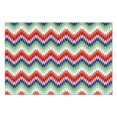 thumbnail image 2 of Placemats Set Of 4 Linen Durable Table Place Mats Colorful Wave Stripe Dinner Mats for Party Kitchen Dining Decoration, 2 of 7