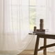 thumbnail image 4 of Cortinas transparentes Joydeco crema 274 cm de largo para sala de estar 2 paneles, 4 of 8