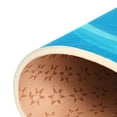 thumbnail image 6 of Blue Ocean Pattern 63''x48'' Plush Memory Foam Bath Mat, Soft, Absorbent, Non Slip, Durable, 6 of 7