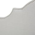 thumbnail image 7 of GDF Studio Stroelitz Contemporary Fabric Full/Queen Headboard with Nailhead Trim, Light Gray, 7 of 7