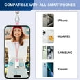 thumbnail image 6 of YSTDHL 2 Pcs Adjustable Phone Lanyard Neck Strap, Universal Mobile Phone Lanyard with 4 Adhesive Tethers, Compatible for iPhone, Samsung, HUAWEI and Most Smartphone Black & Pink, 6 of 7