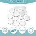 thumbnail image 3 of Uxcell 50 Pack Stainless Steel Disc, 15/16"(24mm) Dia 0.05"(1.2mm) Thick 304 Stainless Steel Flat Round Sheet Blank Round Circle Plate for Crafts Metal Stamping and Jewelry Making, 3 of 7