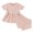 Pink, variant on Vedolay Girls Short Outfits Sets Girl's 2 Piece Outfits Tie Knot Tank Top and Waist Pocketed Summer Short Sets,Pink 0-6 Months