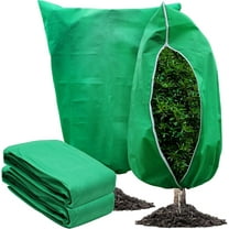 Nmdmisc 31.4 x 47.2 Inches Plant Covers Freeze Protection,Frost Cloths with Drawstring,Shrub Jacket Winter Frost Blankets for Outdoor Plants Frost Freeze Bird Insect Prevention, Green